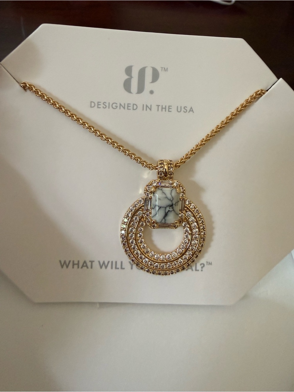 BP Howlite Knock Knock Darling Necklace